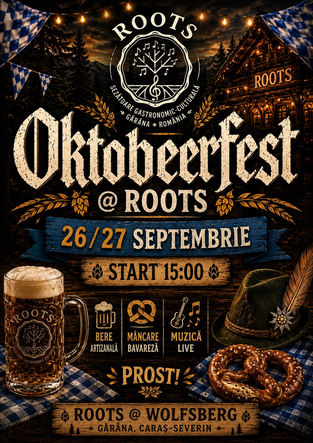 Afiș Oktoberfest la ROOTS